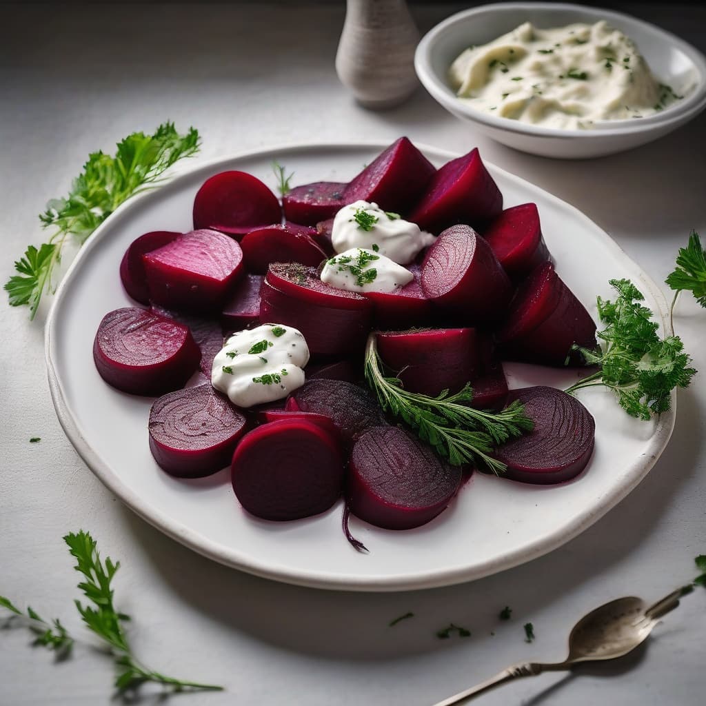 Beets with Skordalia