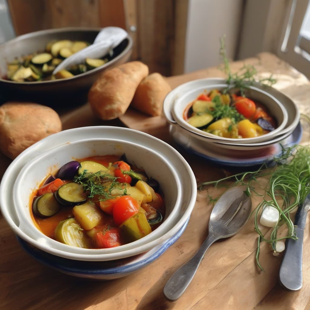 Vegan Briam Vegetable Stew