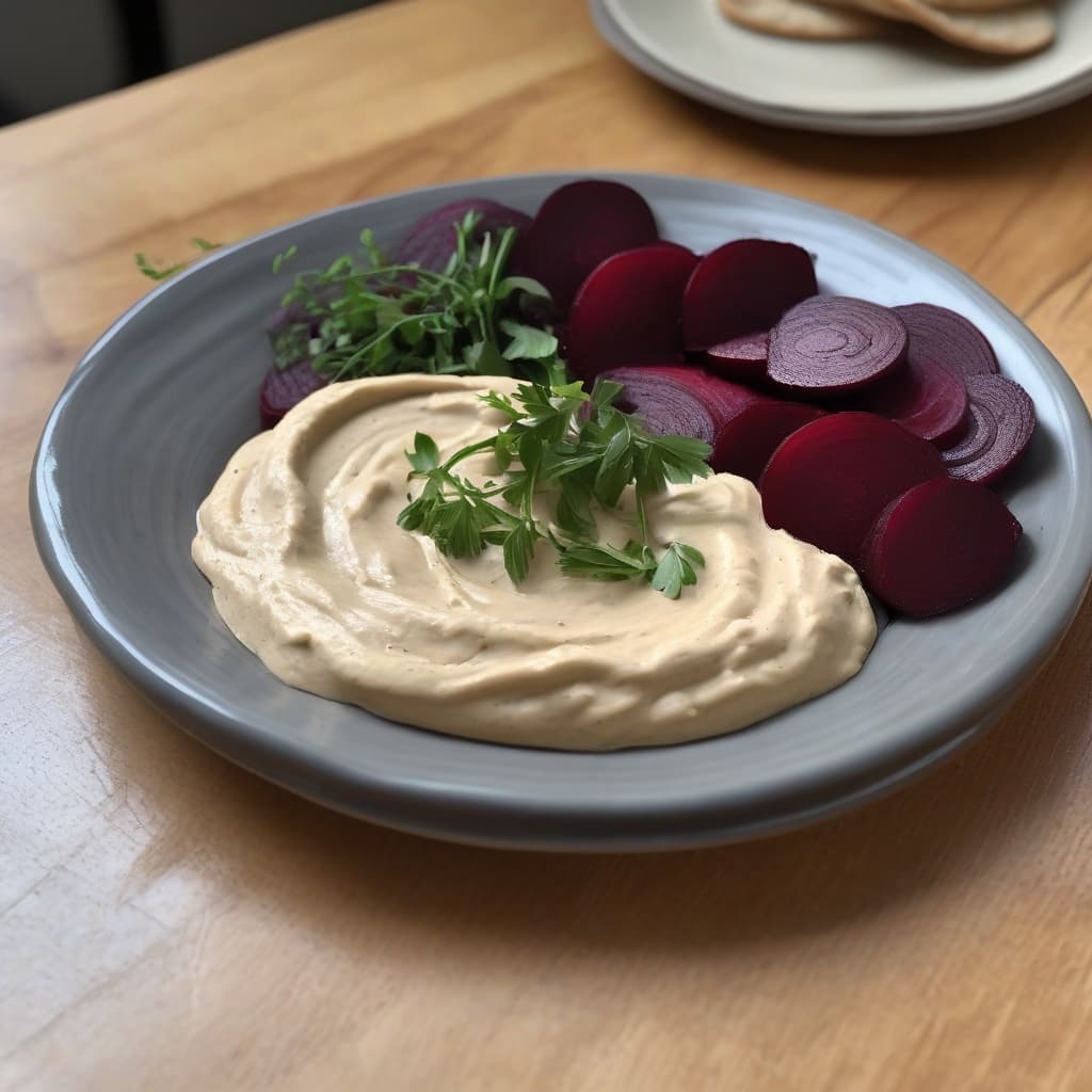Vegan Hummus and Beets