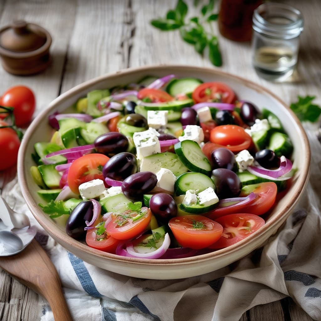 Horiatiki (Greek Peasant Salad)