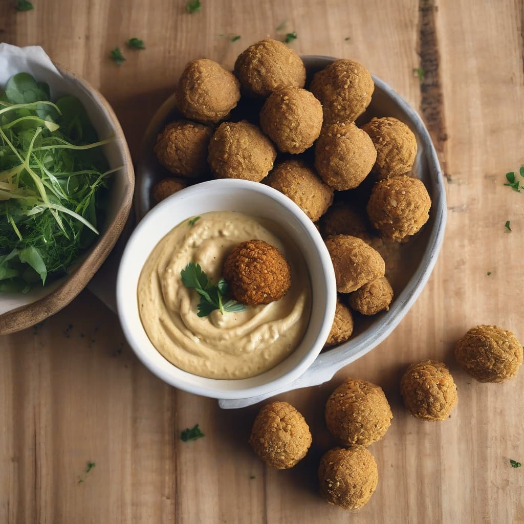 Vegan Hummus and Falafel