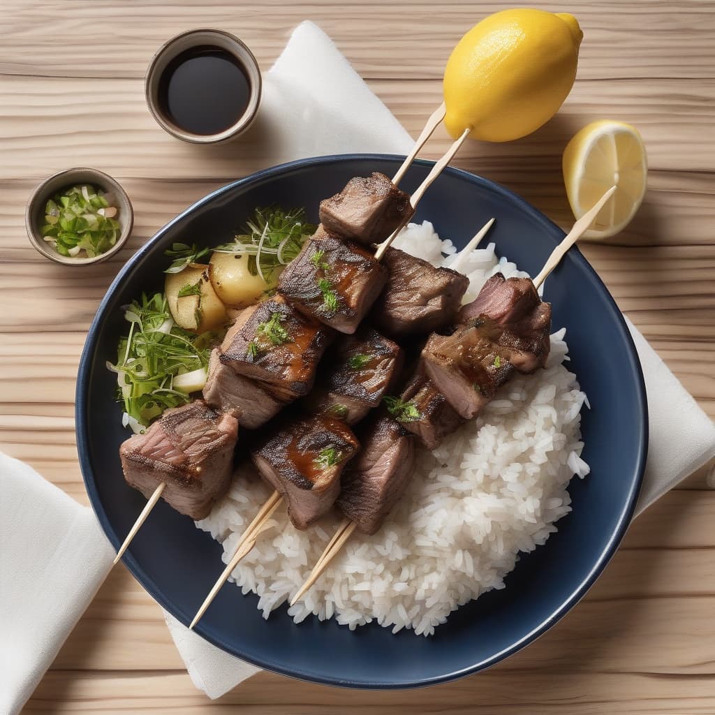 Souvlaki Platter Lamb